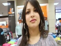 Naughty Hottie Colombia centro comercial obtiene doggystyle jodido